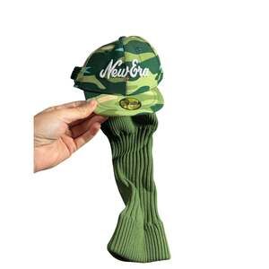 New Era Golf Cap Headcover NEW Green Camo RARE